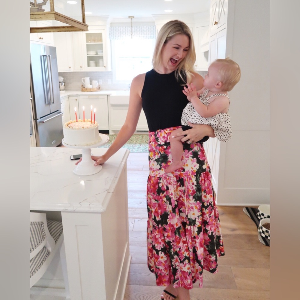 Zara midi skirt with belt